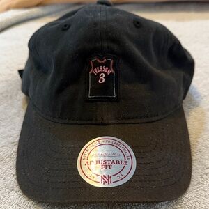 Mitchell & Ness Black Adjustable Hat Allen Iverson